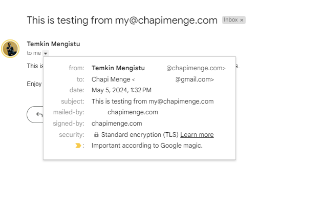 Gmail Send Email alter-text
